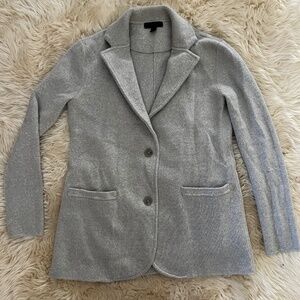 J. Crew grey merino wool sweater blazer xs